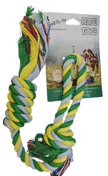 Smarty Pet Spiral Roller With Single String Rope Toy (Color May Vary)